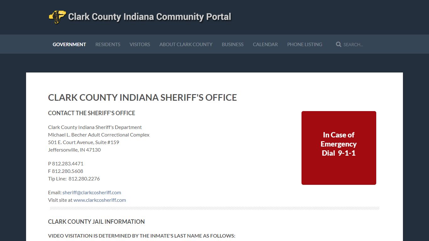 Clark County Indiana Sheriff's Office