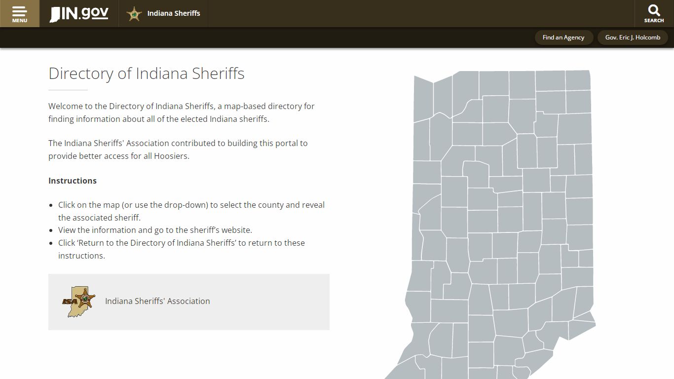 Indiana Sheriffs: Home